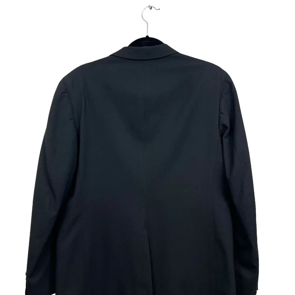 Evan Picone Mens Blazer Suit 1 Button Vented Lined‎ Flap Pockets Size 40 R